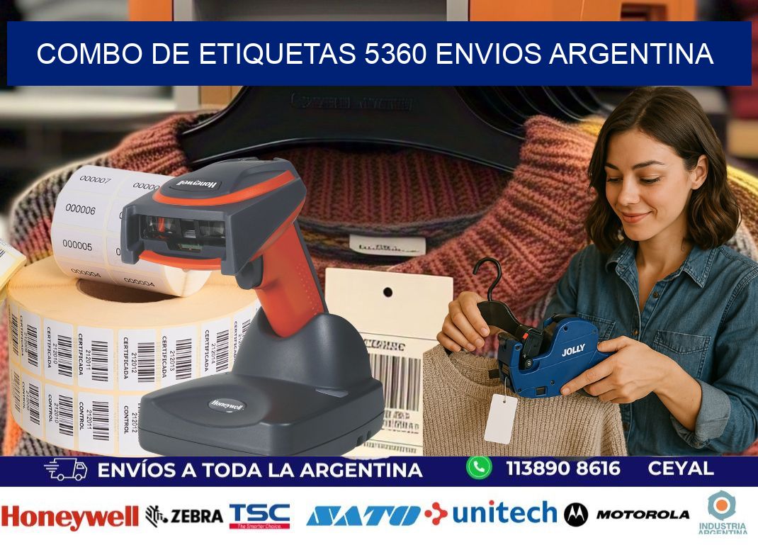 Combo de etiquetas 5360 ENVIOS ARGENTINA
