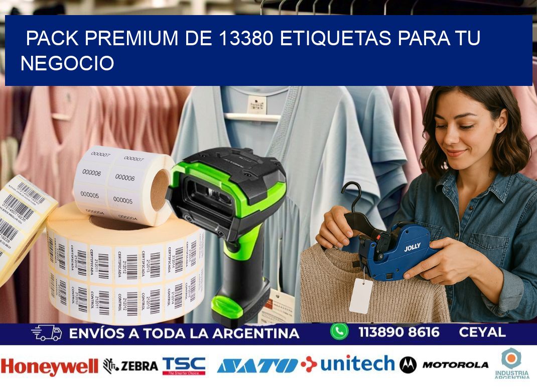 Pack premium de 13380 etiquetas para tu negocio