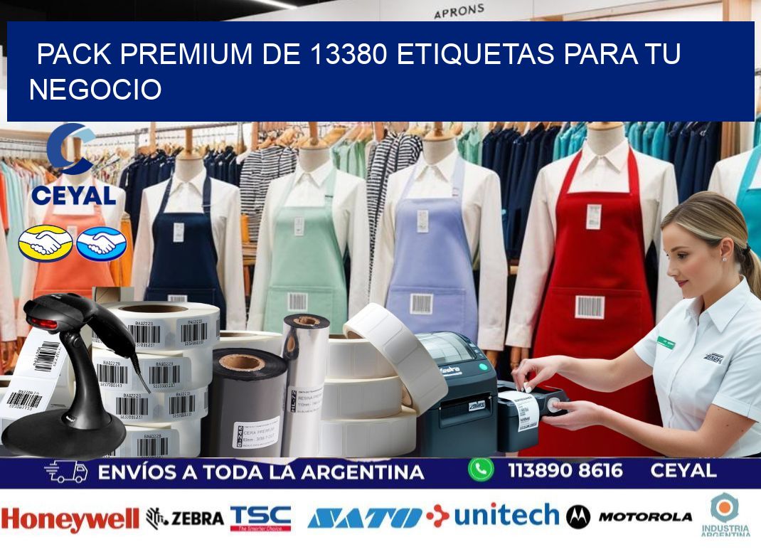Pack premium de 13380 etiquetas para tu negocio