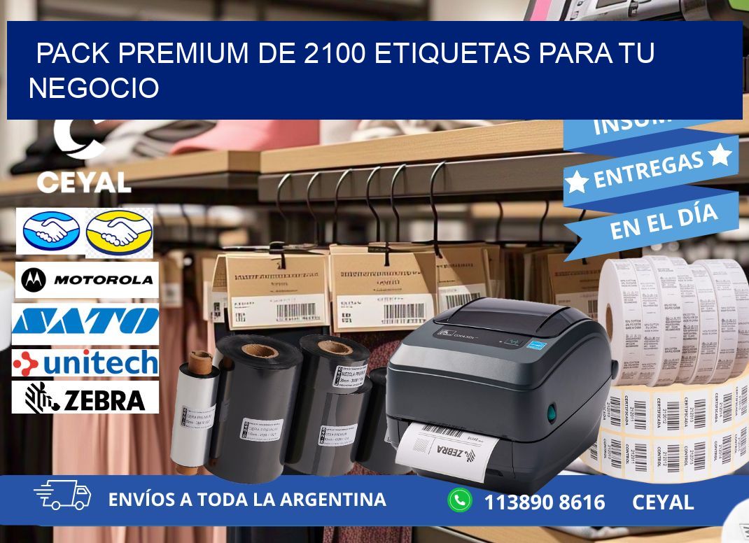 Pack premium de 2100 etiquetas para tu negocio