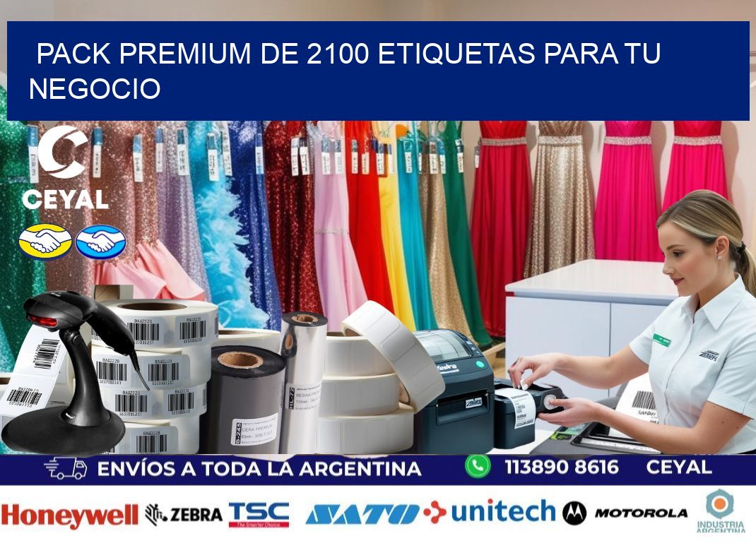 Pack premium de 2100 etiquetas para tu negocio