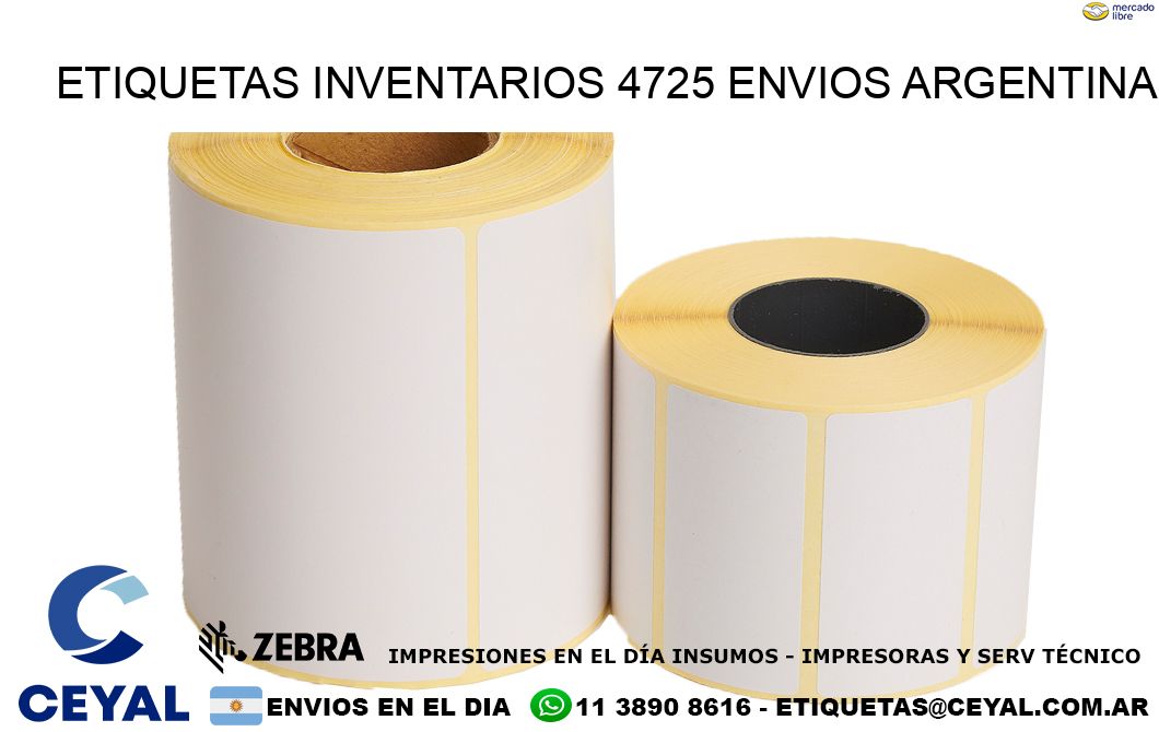 etiquetas inventarios 4725 ENVIOS ARGENTINA