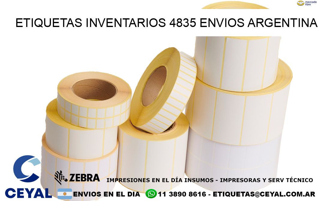 etiquetas inventarios 4835 ENVIOS ARGENTINA