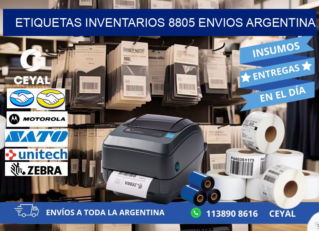etiquetas inventarios 8805 ENVIOS ARGENTINA
