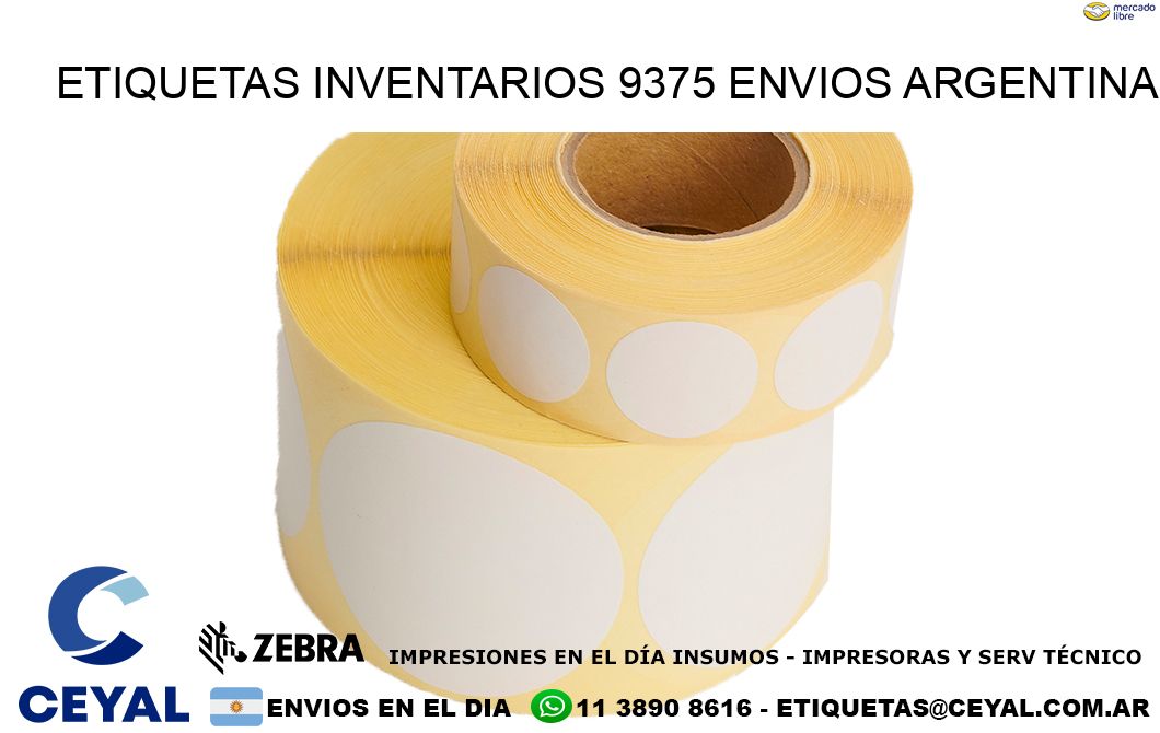 etiquetas inventarios 9375 ENVIOS ARGENTINA