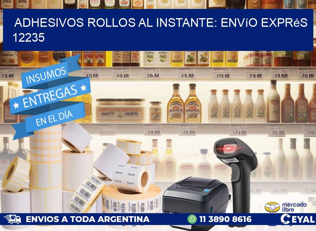 Adhesivos rollos al Instante: Envío Exprés 12235