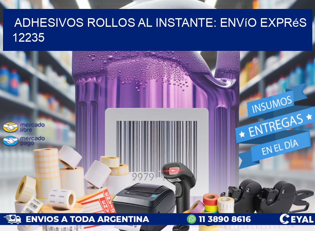 Adhesivos rollos al Instante: Envío Exprés 12235