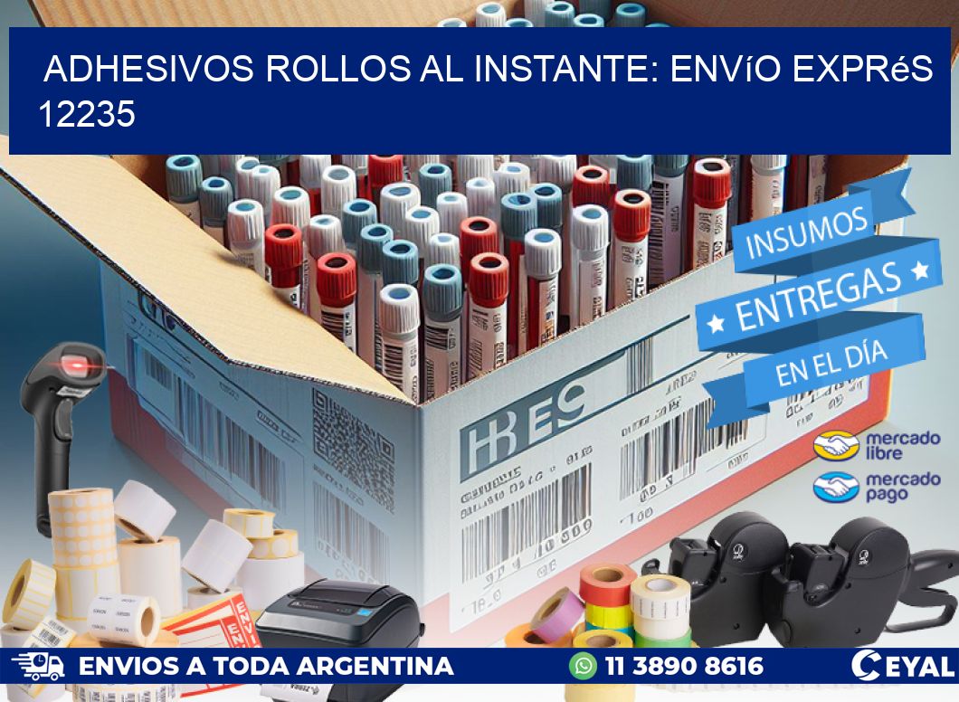 Adhesivos rollos al Instante: Envío Exprés 12235