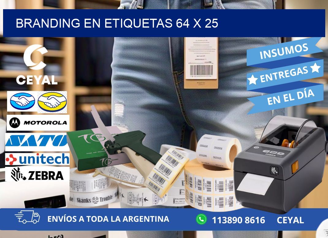 Branding en etiquetas 64 x 25