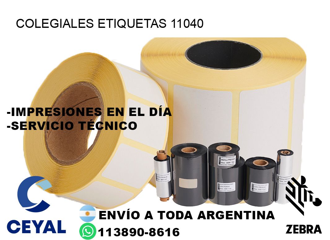 Colegiales etiquetas 11040