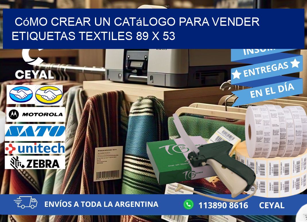 Cómo Crear un Catálogo para Vender Etiquetas Textiles 89 x 53