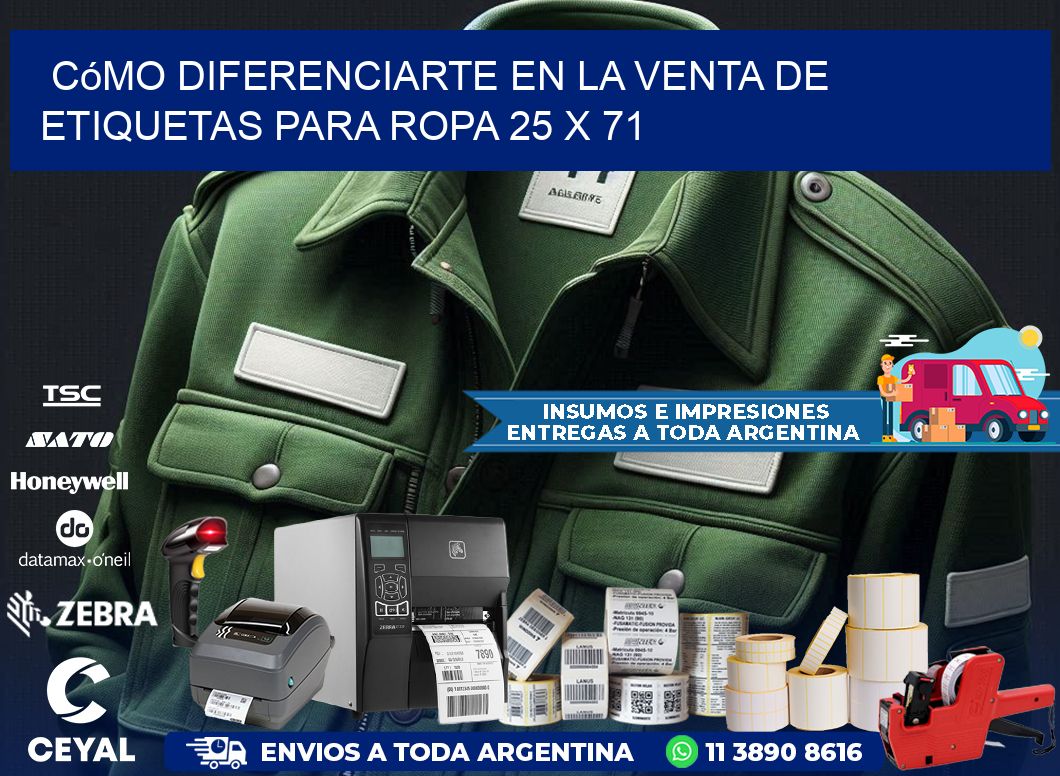 Cómo Diferenciarte en la Venta de Etiquetas para Ropa 25 x 71