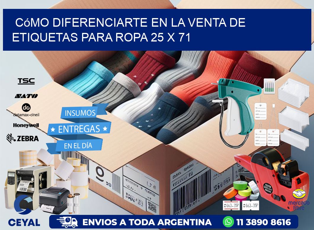Cómo Diferenciarte en la Venta de Etiquetas para Ropa 25 x 71