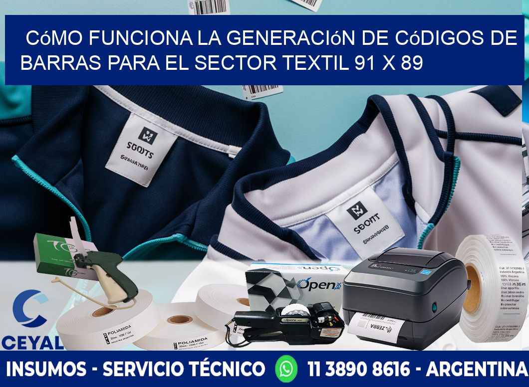 Cómo Funciona la Generación de Códigos de Barras para el Sector Textil 91 x 89