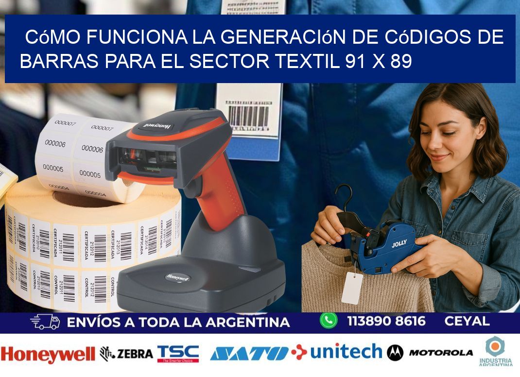 Cómo Funciona la Generación de Códigos de Barras para el Sector Textil 91 x 89