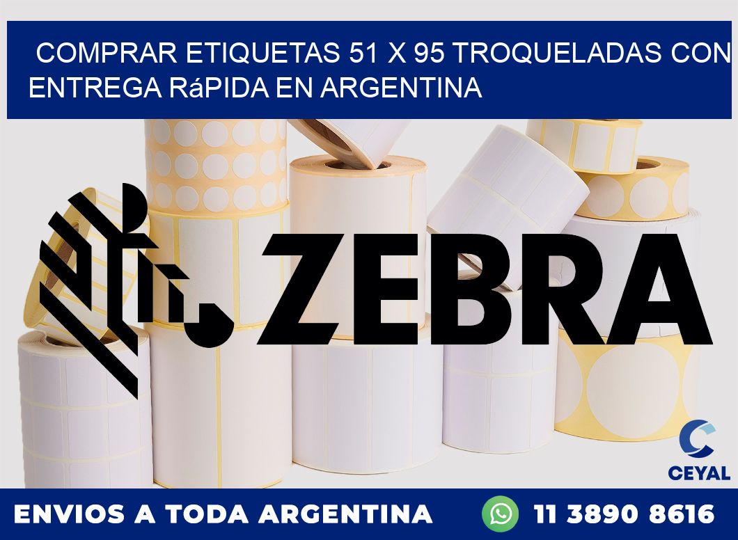 Comprar etiquetas 51 x 95 troqueladas con entrega rápida en Argentina