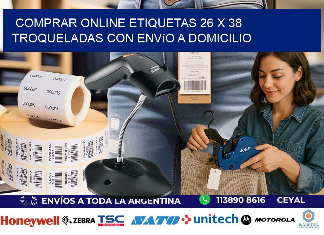 Comprar online etiquetas 26 x 38 troqueladas con envío a domicilio