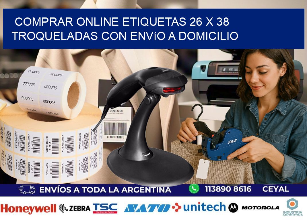 Comprar online etiquetas 26 x 38 troqueladas con envío a domicilio
