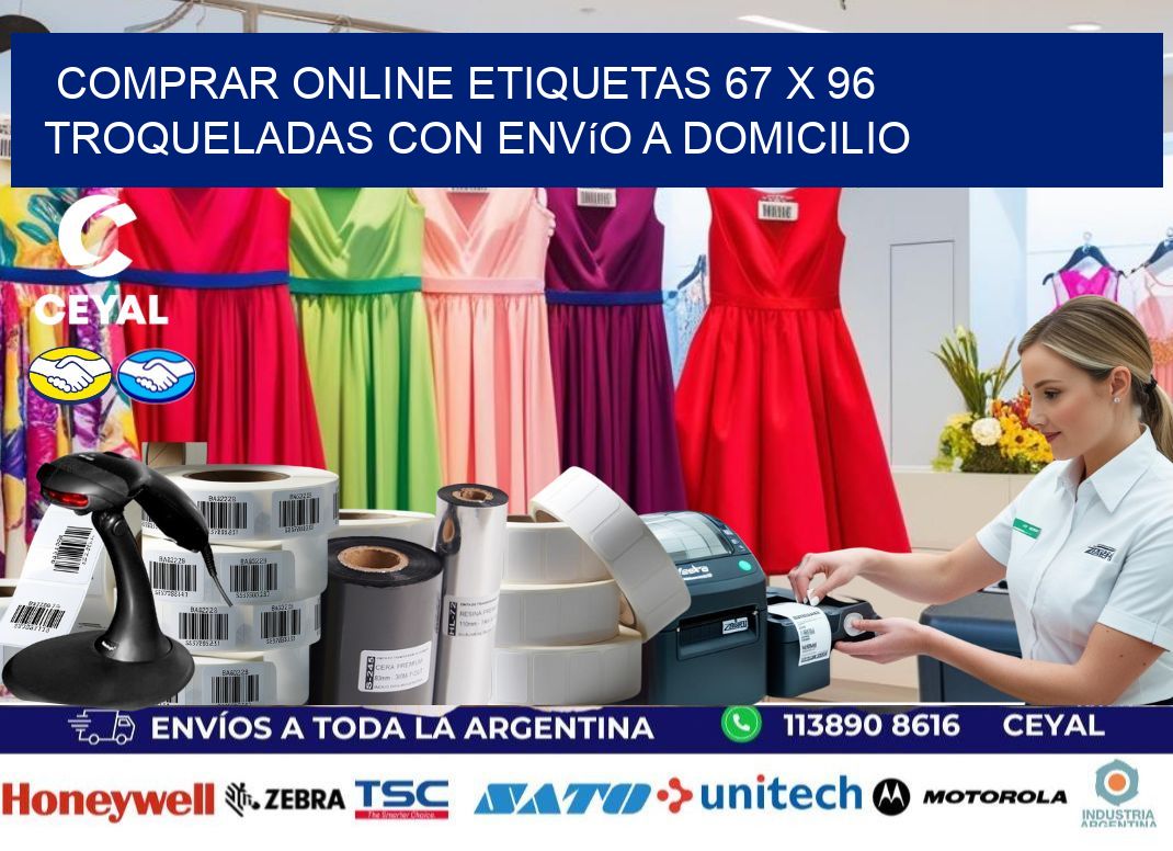 Comprar online etiquetas 67 x 96 troqueladas con envío a domicilio