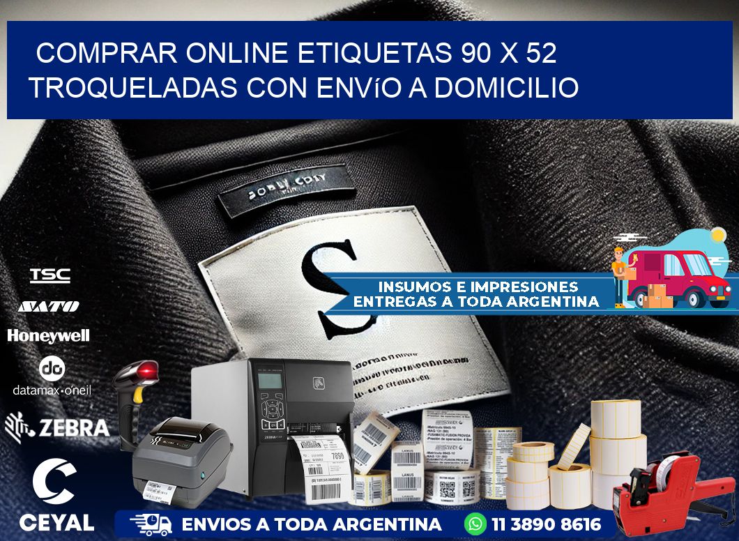 Comprar online etiquetas 90 x 52 troqueladas con envío a domicilio