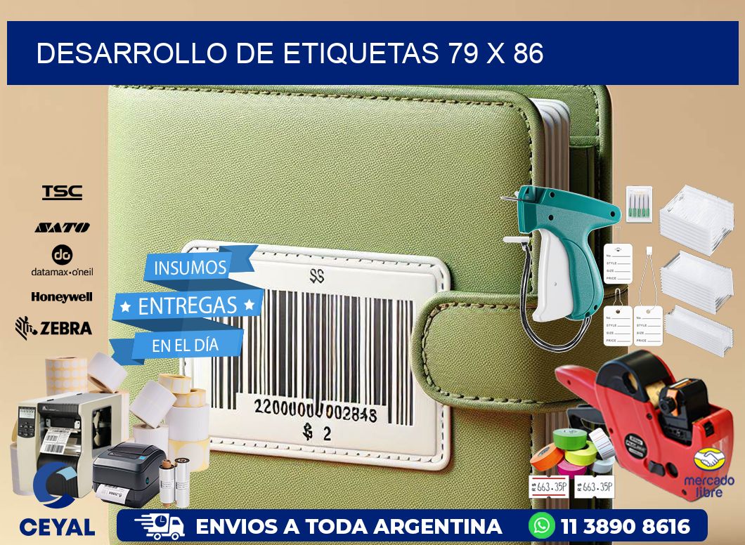 Desarrollo de etiquetas 79 x 86