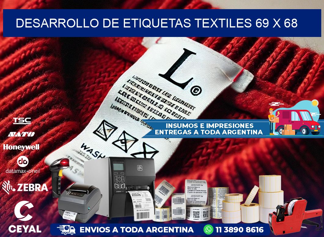 Desarrollo de etiquetas textiles 69 x 68