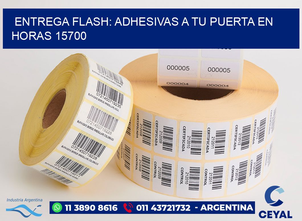 Entrega Flash: Adhesivas A Tu Puerta en Horas 15700