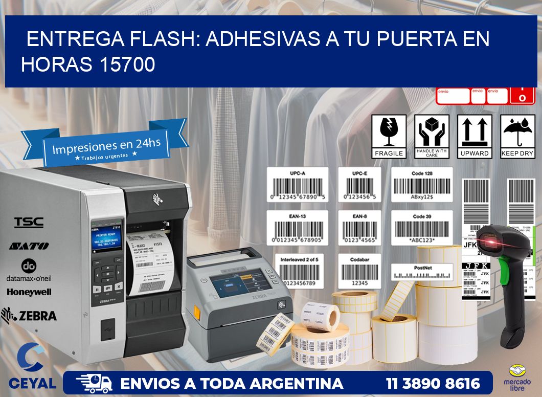Entrega Flash: Adhesivas A Tu Puerta en Horas 15700