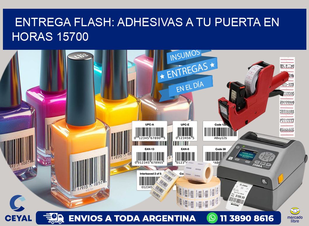 Entrega Flash: Adhesivas A Tu Puerta en Horas 15700