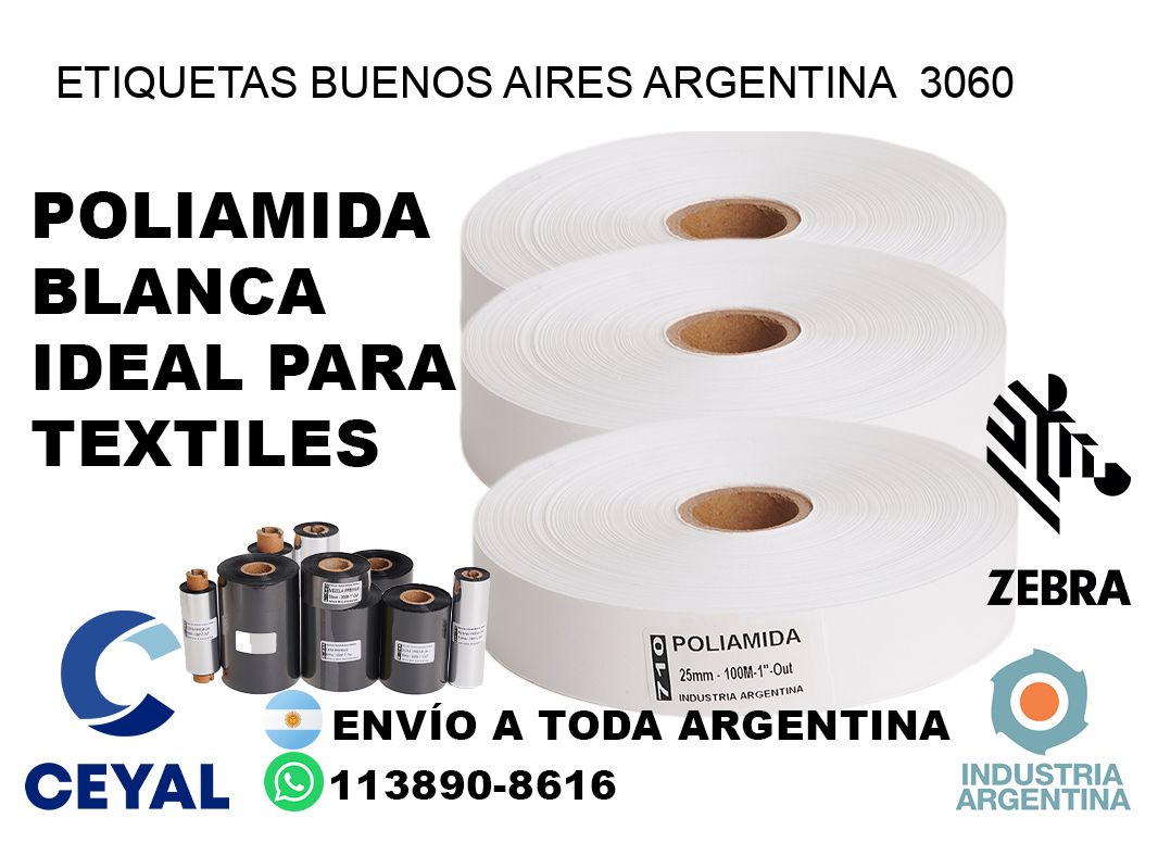 Etiquetas Buenos Aires Argentina 3060