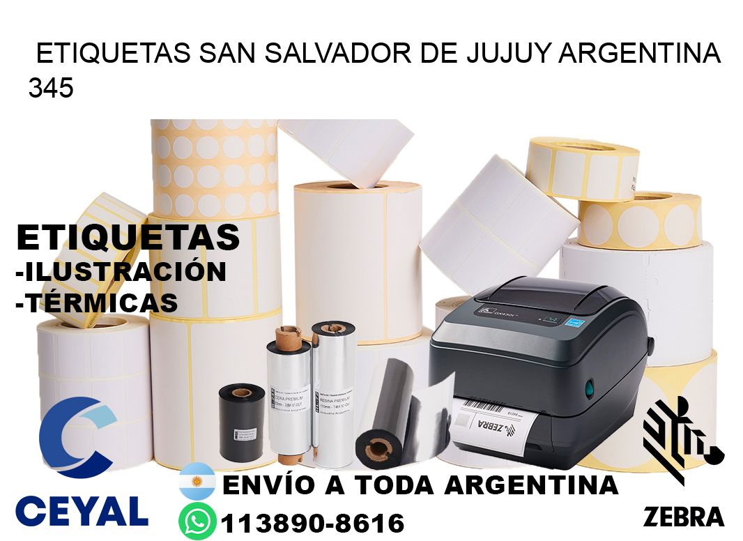 Etiquetas San Salvador de Jujuy Argentina 345