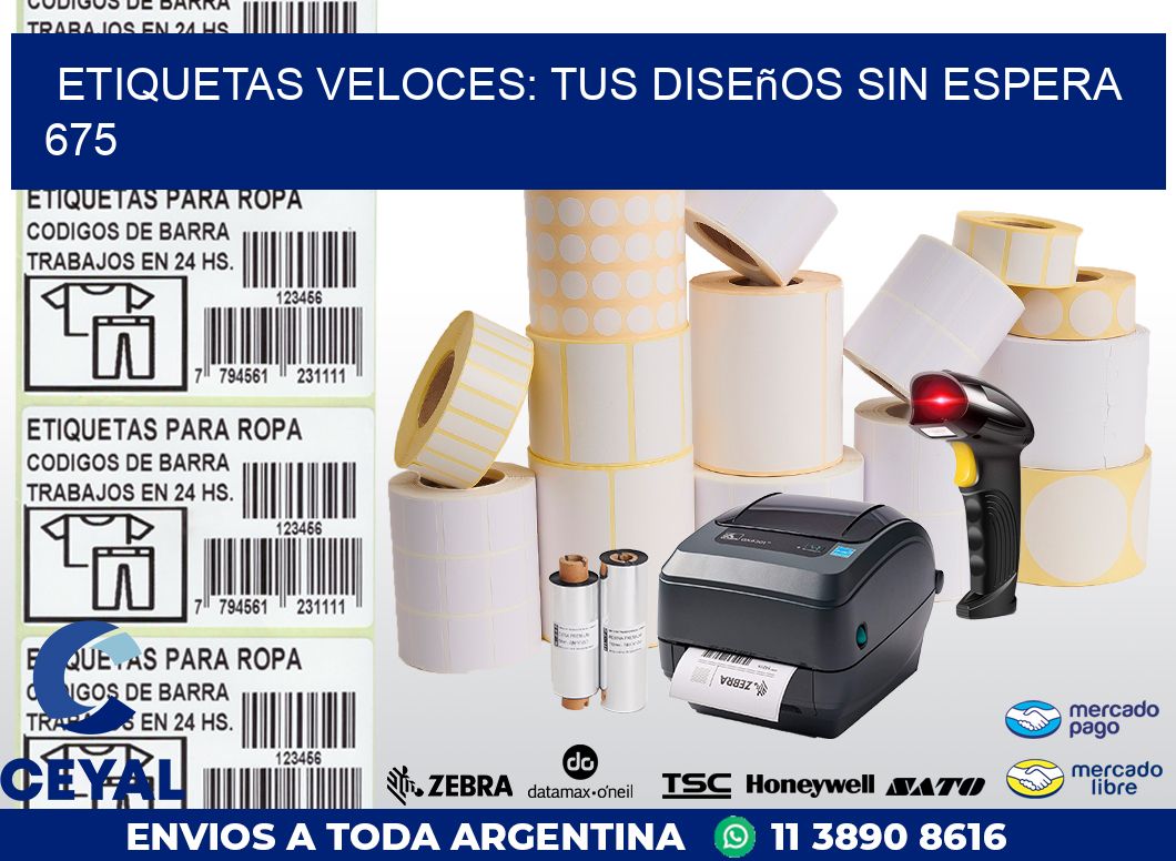Etiquetas Veloces: Tus Diseños sin Espera 675