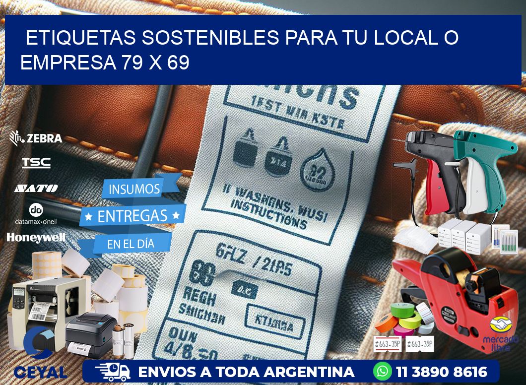 Etiquetas sostenibles para tu local o empresa 79 x 69