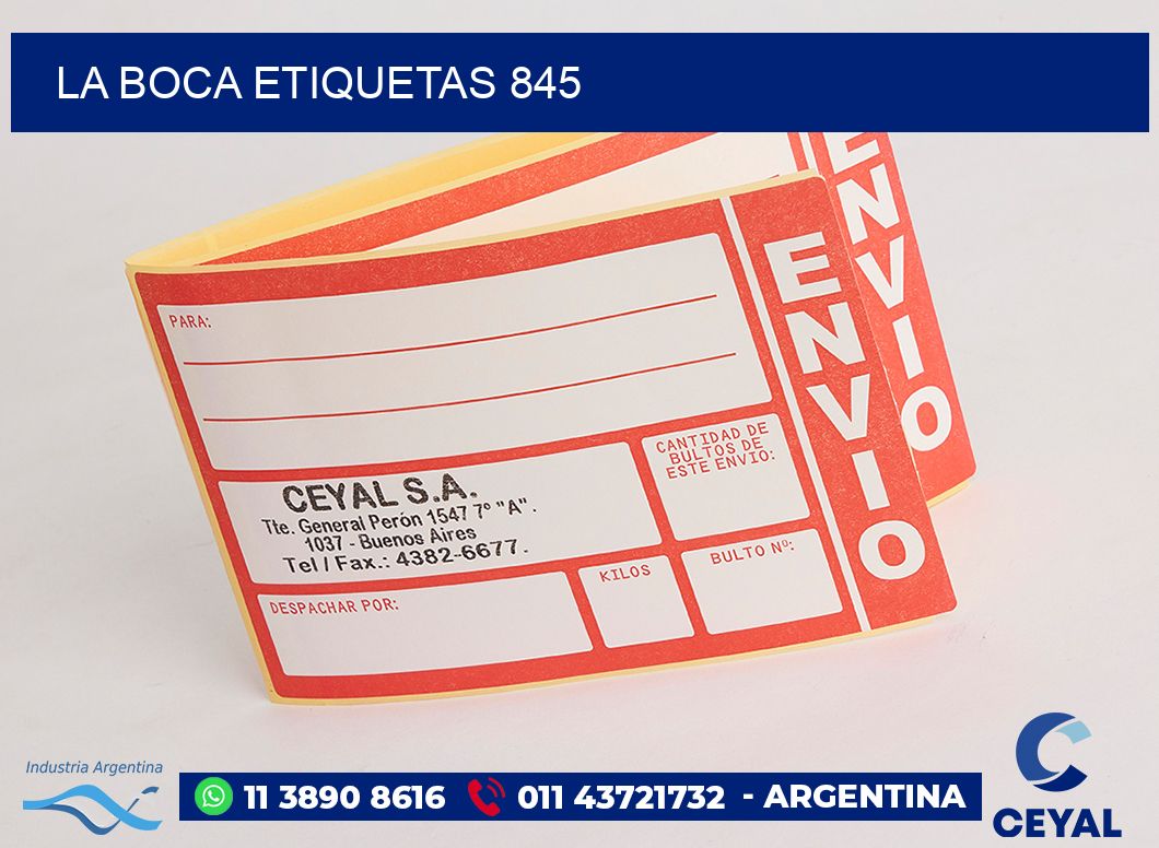 La Boca etiquetas 845