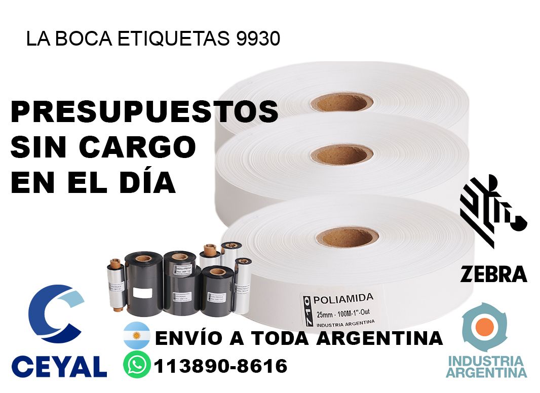 La Boca etiquetas 9930