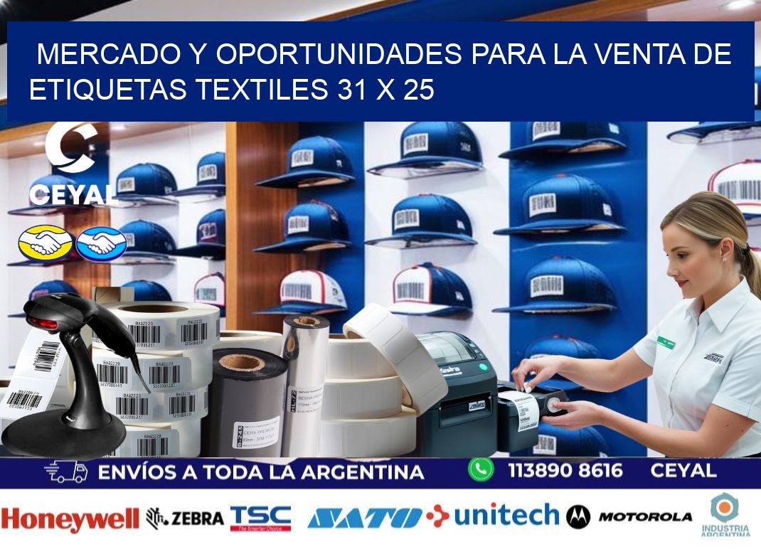 Mercado y Oportunidades para la Venta de Etiquetas Textiles 31 x 25