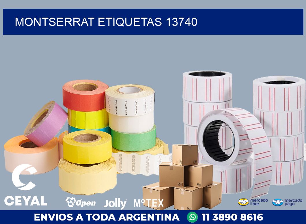 Montserrat etiquetas 13740