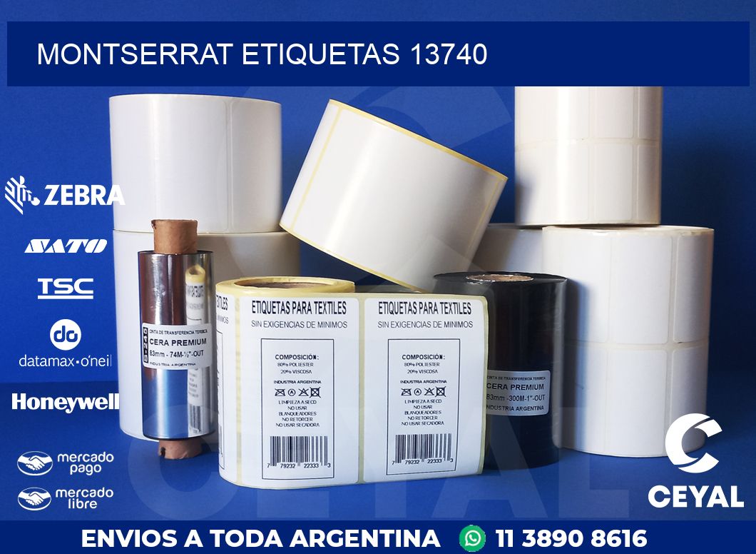Montserrat etiquetas 13740