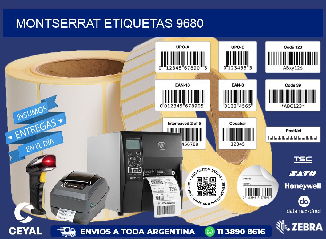 Montserrat etiquetas 9680