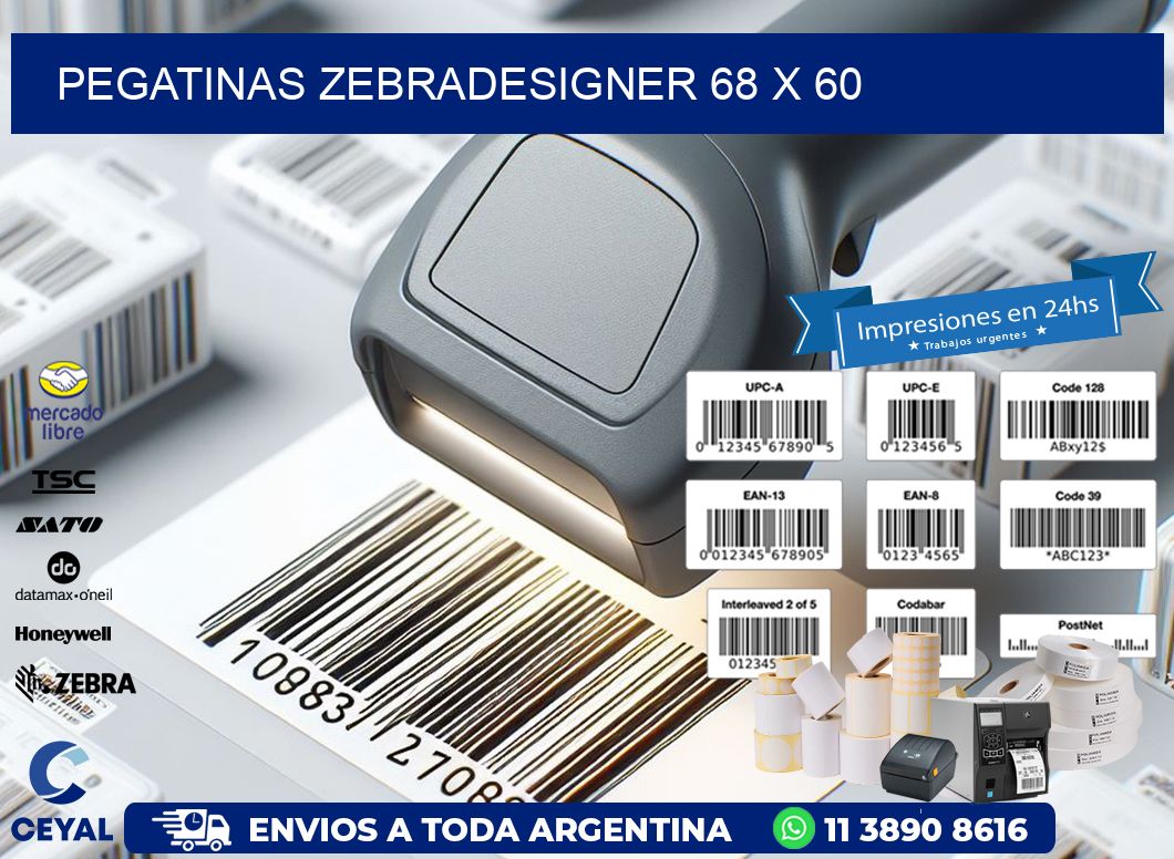 PEGATINAS zebradesigner 68 x 60