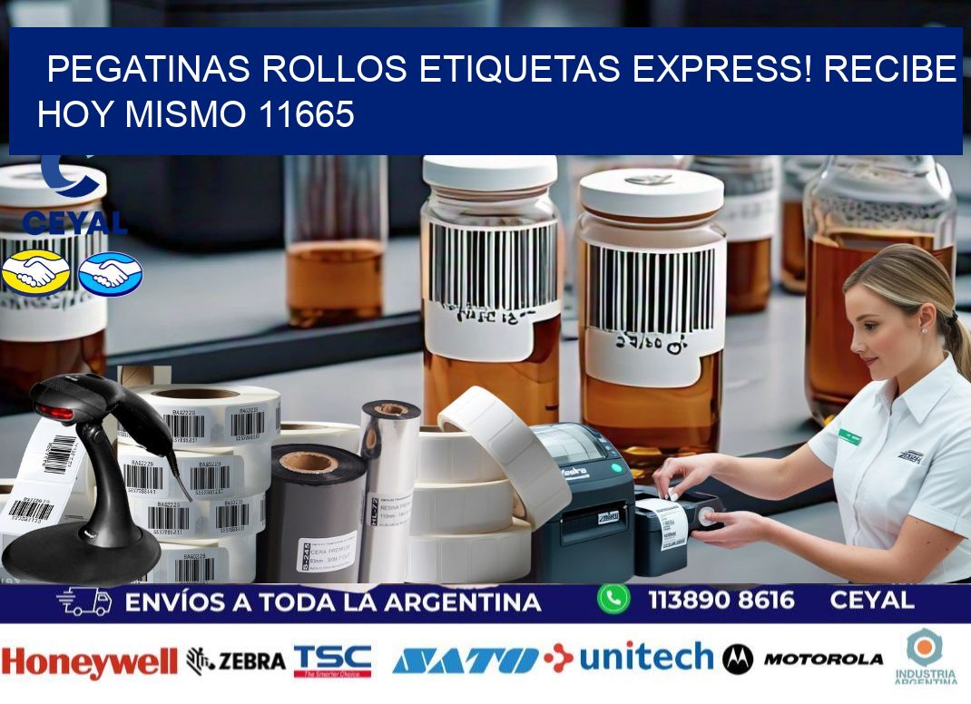 Pegatinas rollos etiquetas Express! Recibe Hoy Mismo 11665