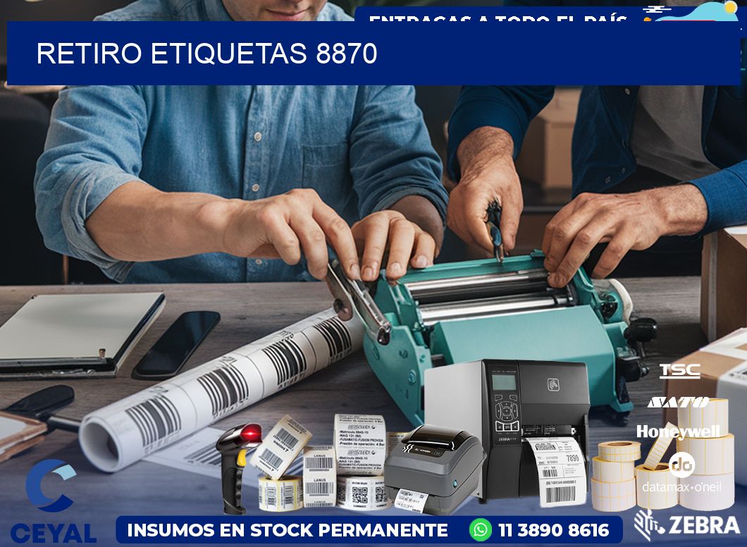 Retiro etiquetas 8870