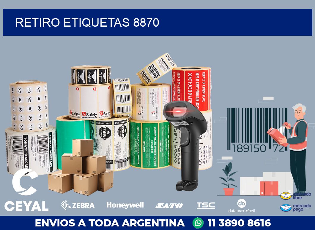 Retiro etiquetas 8870