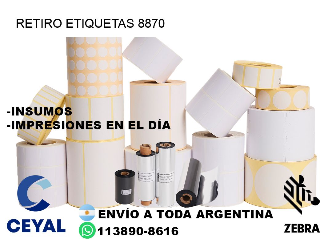 Retiro etiquetas 8870