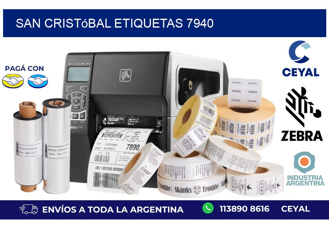 San Cristóbal etiquetas 7940