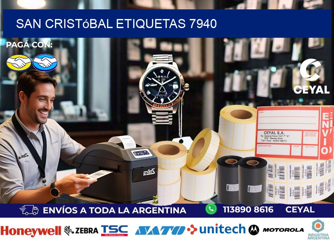 San Cristóbal etiquetas 7940