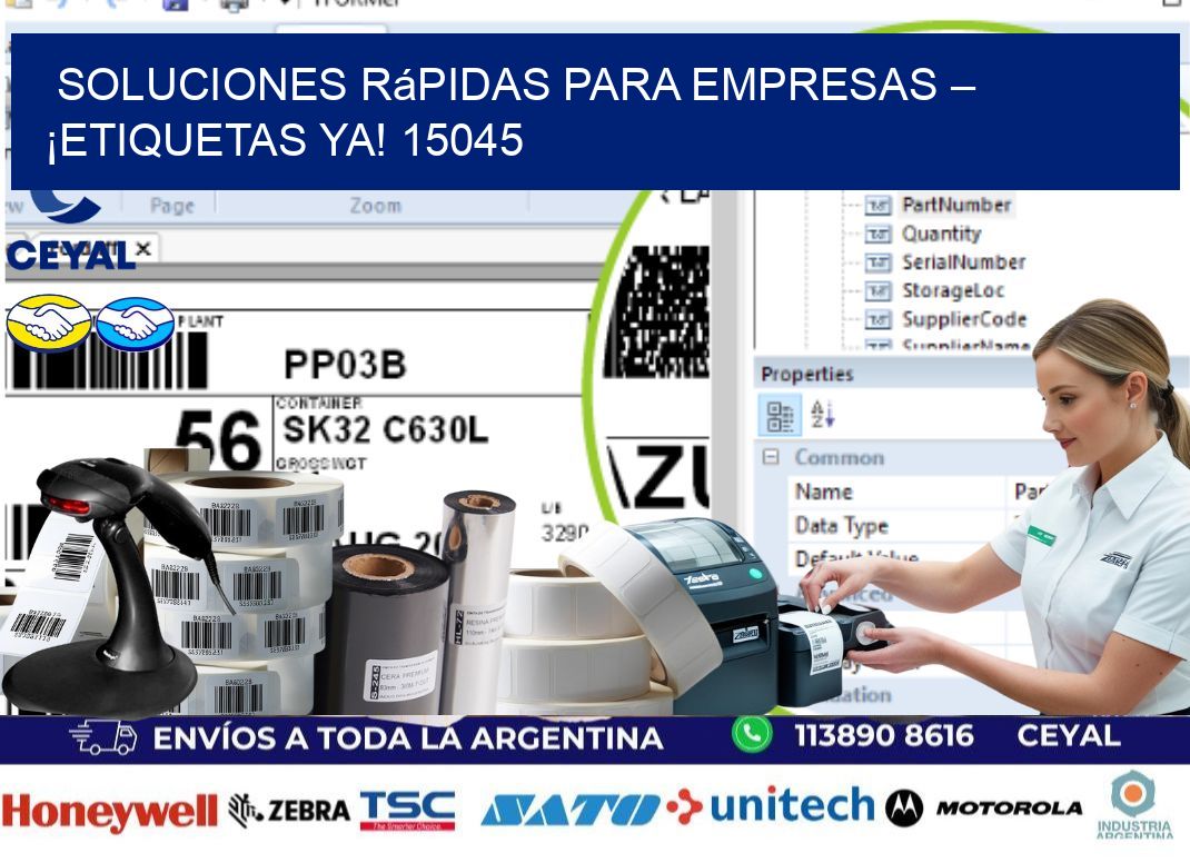Soluciones Rápidas para Empresas – ¡Etiquetas Ya! 15045