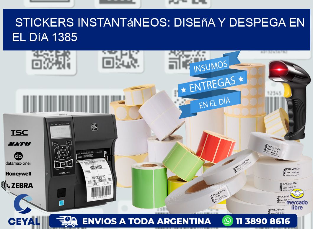 Stickers Instantáneos: Diseña y Despega en el Día 1385