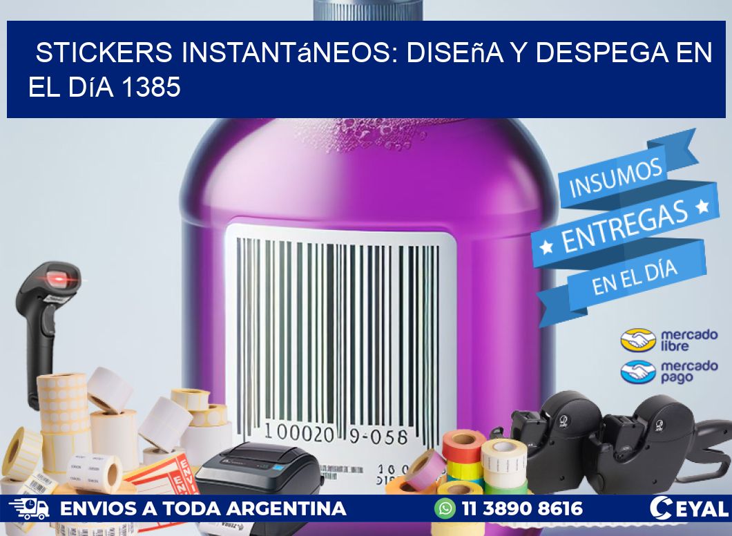Stickers Instantáneos: Diseña y Despega en el Día 1385