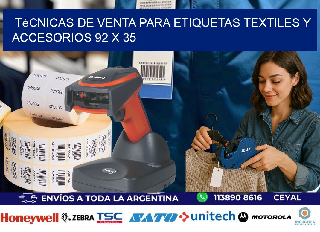 Técnicas de Venta para Etiquetas Textiles y Accesorios 92 x 35